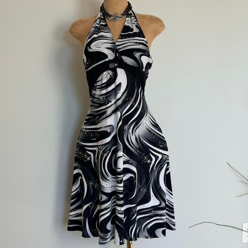 Vintage y2k halter midi Dress